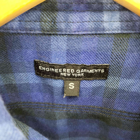 エンジニアードガーメンツ Engineered Garments USA製 コットン チェック ガチャポケ 長袖シャツ メンズ import:S
